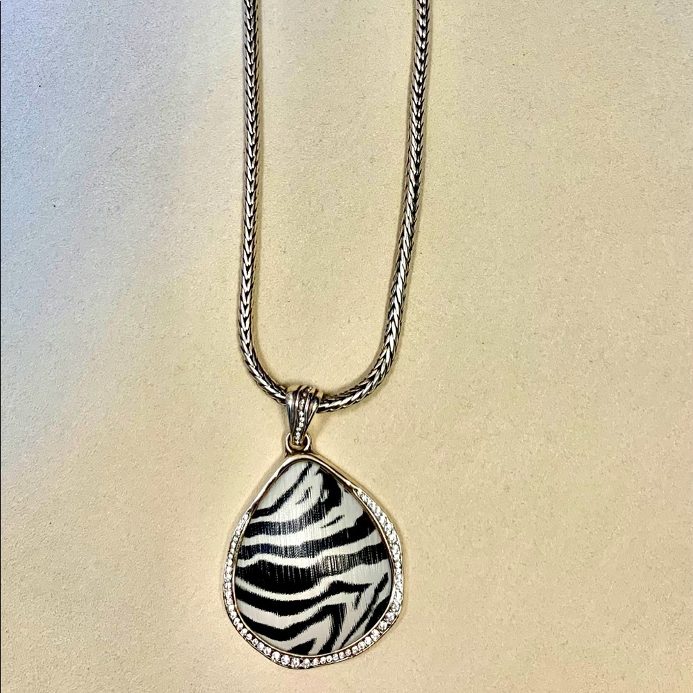 Brighton Zebra print necklace